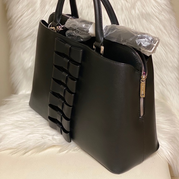 Betsey Johnson Multi Bow Large Tote Crossbody - Picture 4 of 11